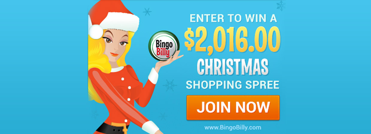 Bingo Billy to Give Away $2,016 Shopping Spree for the Holidays