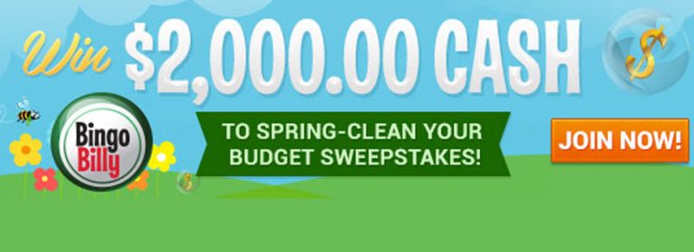 Clean up in the $2,000 Spring-Clean your Budget Sweepstakes