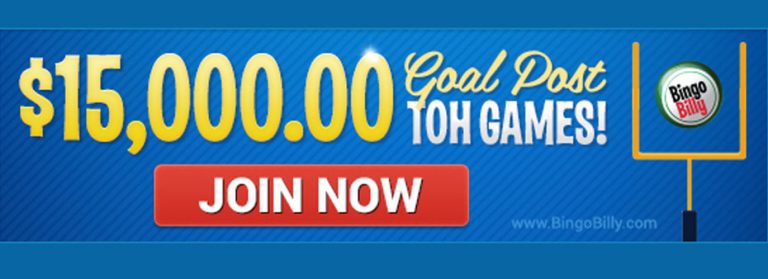 Score Big With $15,000 Goal Post TOH Games at BingoBilly