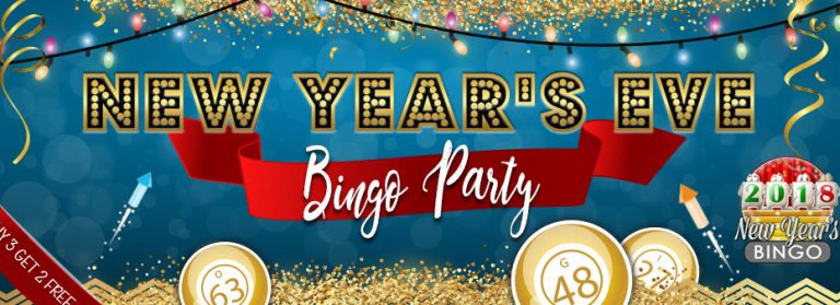 New Year's Eve Bingo Party Bingo Countdown