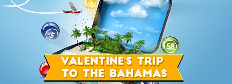 Valentine's Bingo Trip to the Bahamas