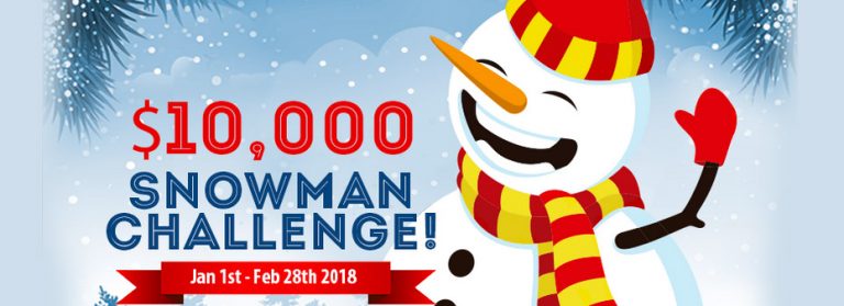 $10.000 Snowman Challenge at Canadian Dollar Bingo