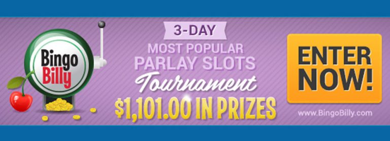 3-Day Most Popular Parlay Slots Tourney that starts on Friday