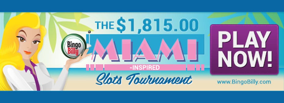 $1,815 Miami-Inspired Slots Tournament Starts Saturday