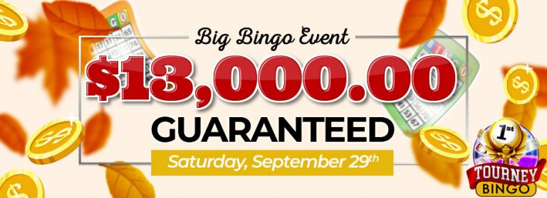 Win big in the September 2018 Big Bingo Event