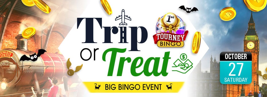 Trip or Treat to win a fabulous Big Bingo prize