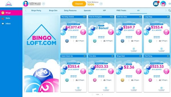 bingo loft lobby