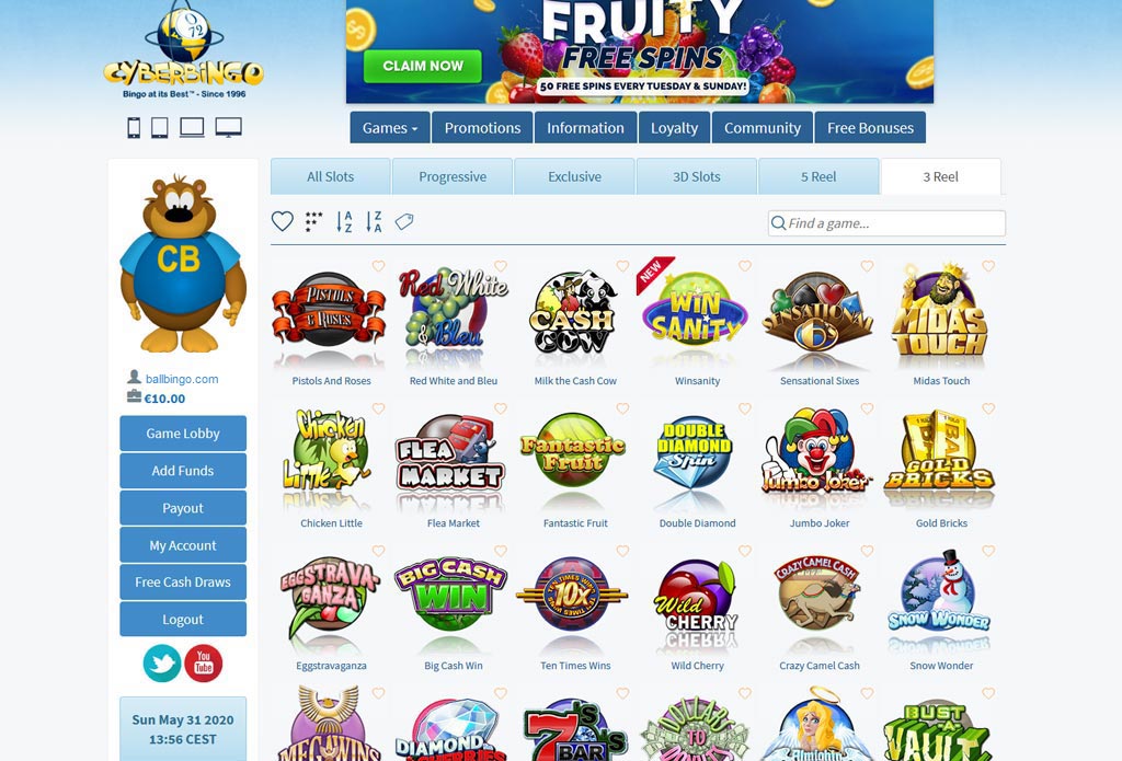 cyber bingo slots online