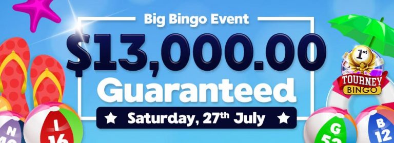 Big Bingo Event $13,000.00 Guaranteed Big Bingo Bonanza with huge cash prizes
