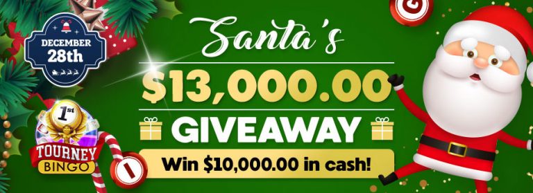 Santa’s $13,000 Guaranteed Big Bingo Event at Cyber Bingo