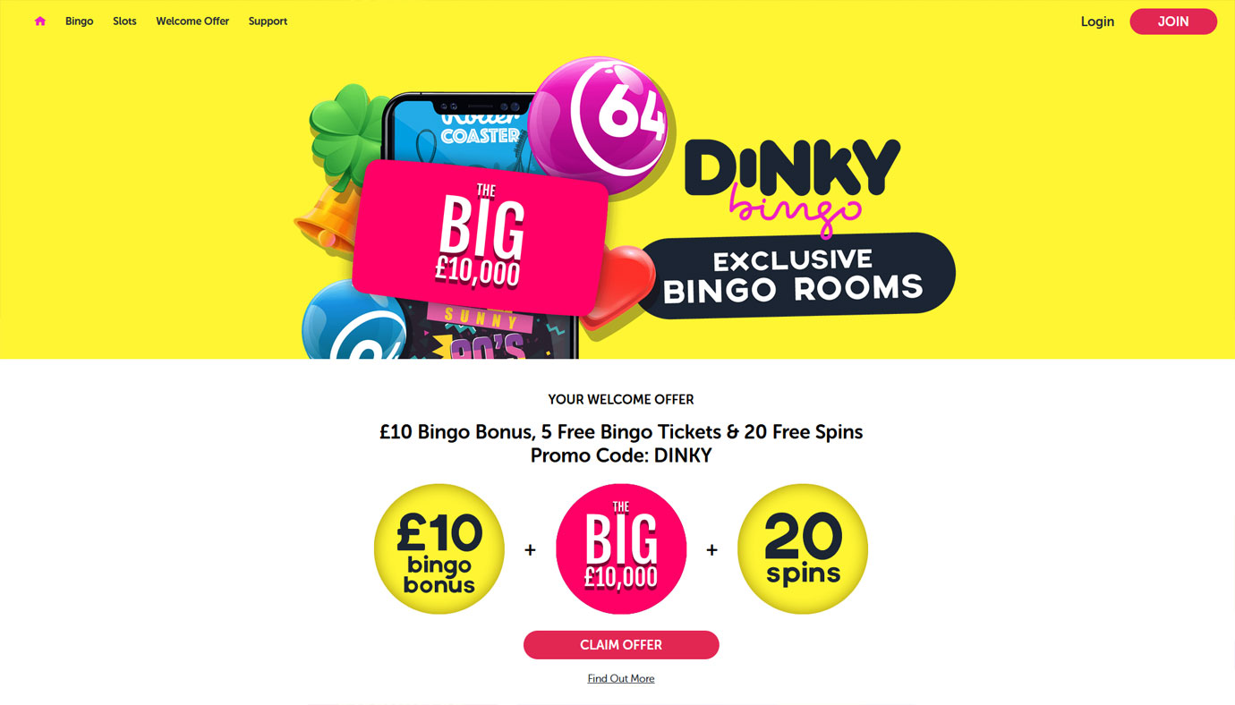 Dinky Bingo website