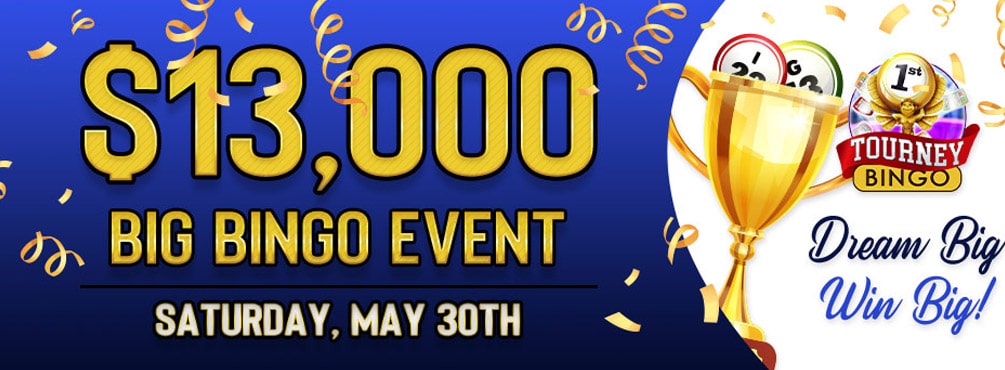 Win $10,000 in Cyber Bingo Big Bingo Event on Saturday, May 30