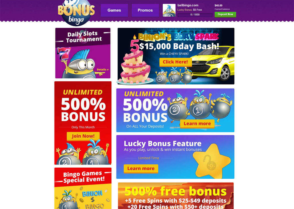 bingo with free bonus