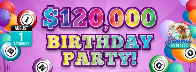 Bingo Fest $120,000 Birthday Party - Get your share of the $120,000 pool prize