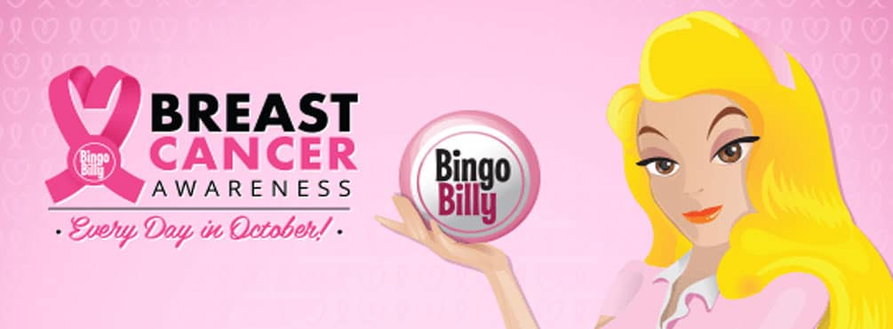 Breast Cancer Awareness October 2020 at Bingo Billy