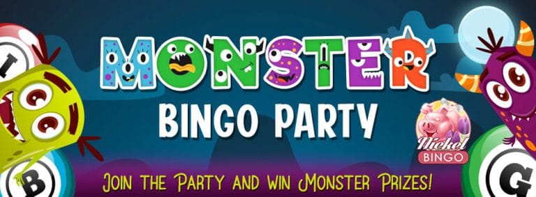 Monster Bingo Party - $2,000.00 Up For Grabs at Cyber Bingo