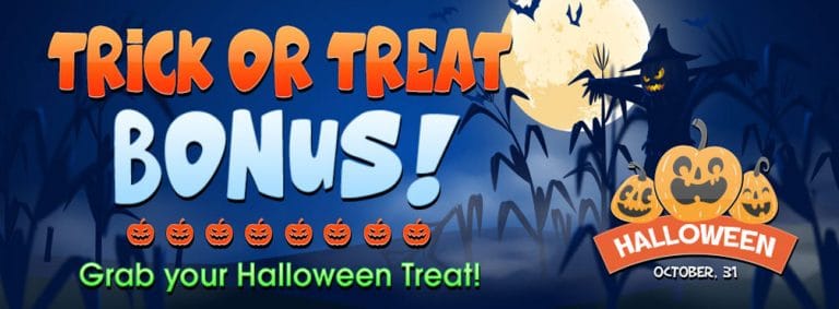 Trick or Treat Bonus! Grab up to 300% on your second deposit of the day