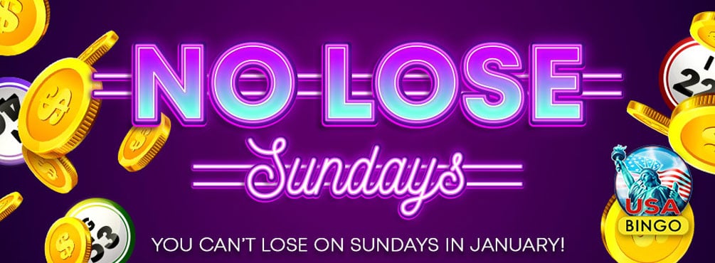 No Lose Sundays - In the mood for a $10 free play bonus at CyberBingo?