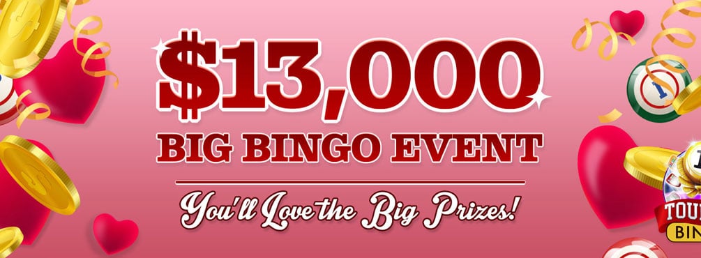 Win $10,000 cash at Cyber Bingo - $13,000 Big Bingo Event!