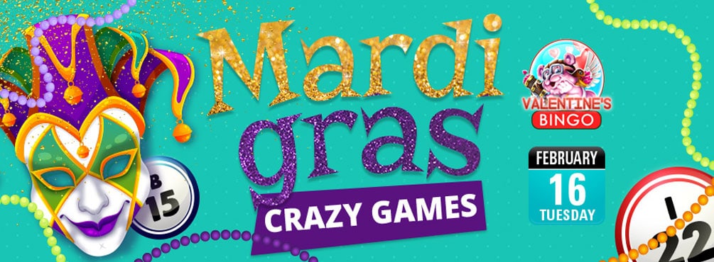 Win big in Bingo Spirit Mardi Gras Crazy Games