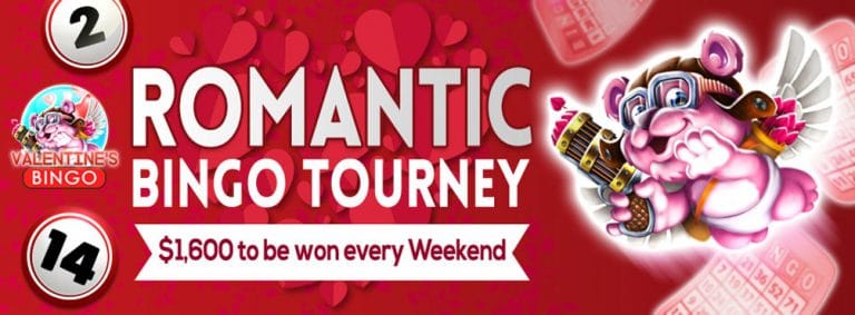 Romantic Bingo Tourney - Love and bingo are in the air this February!