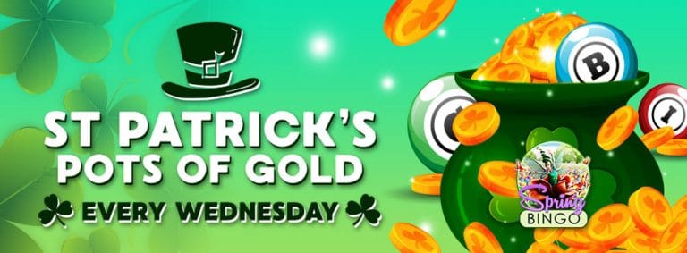 Your St Patrick's pot o' gold awaits this March at Cyber Bingo
