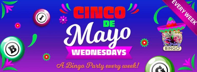 Grab some big wins on Cinco de Mayo Bingo Wednesdays
