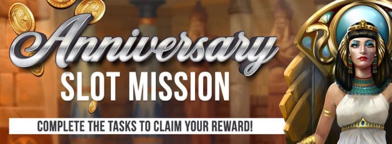 Challenge yourself in the Anniversary Slot Mission this August at Bingo Spirit