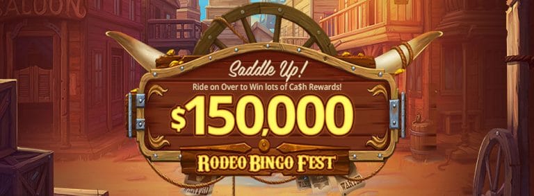 $150,000 Rodeo Bingo Fest! October 2021 at AmigoBingo