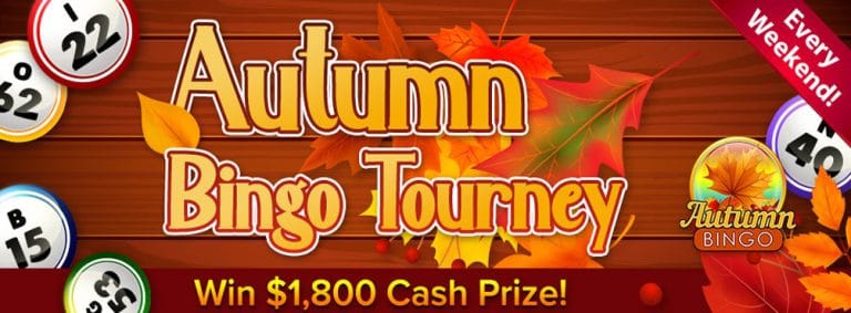 Play with Cyber Bingo every weekend in the Autumn Bingo Tourney!
