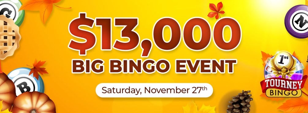 Win $13,000 in Big Bingo