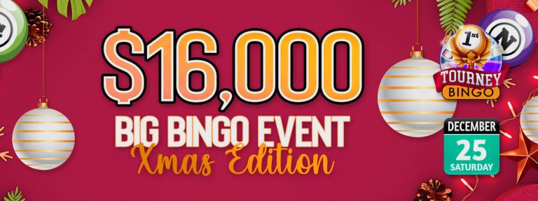 Win $10,000 in Bingo Spirit Big Bingo Event Xmas Edition