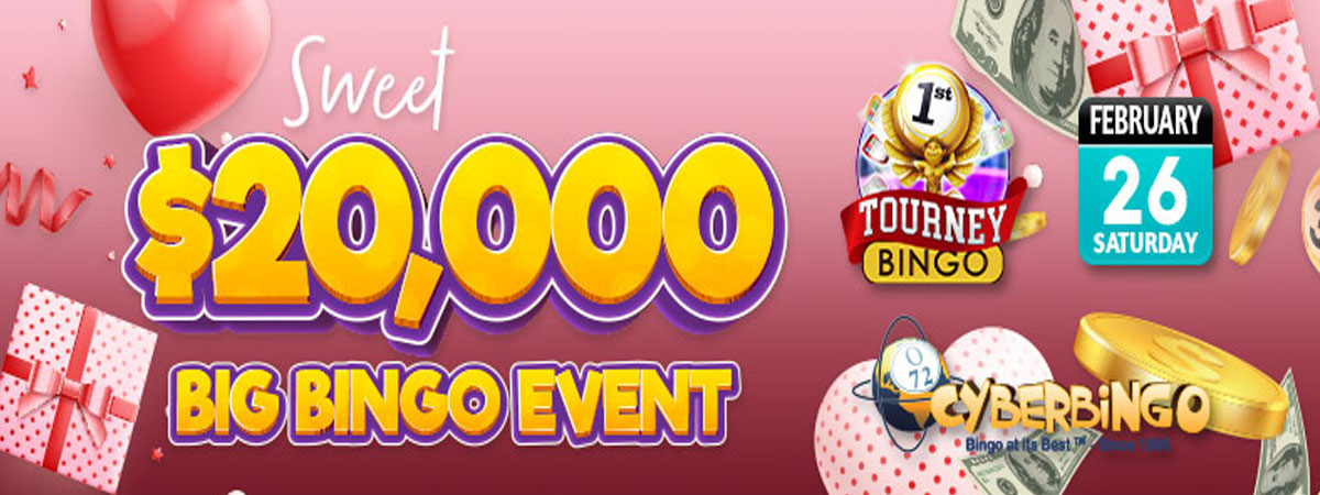 Stunning Rewards in the $20,000 Big Bingo Event at Cyber Bingo