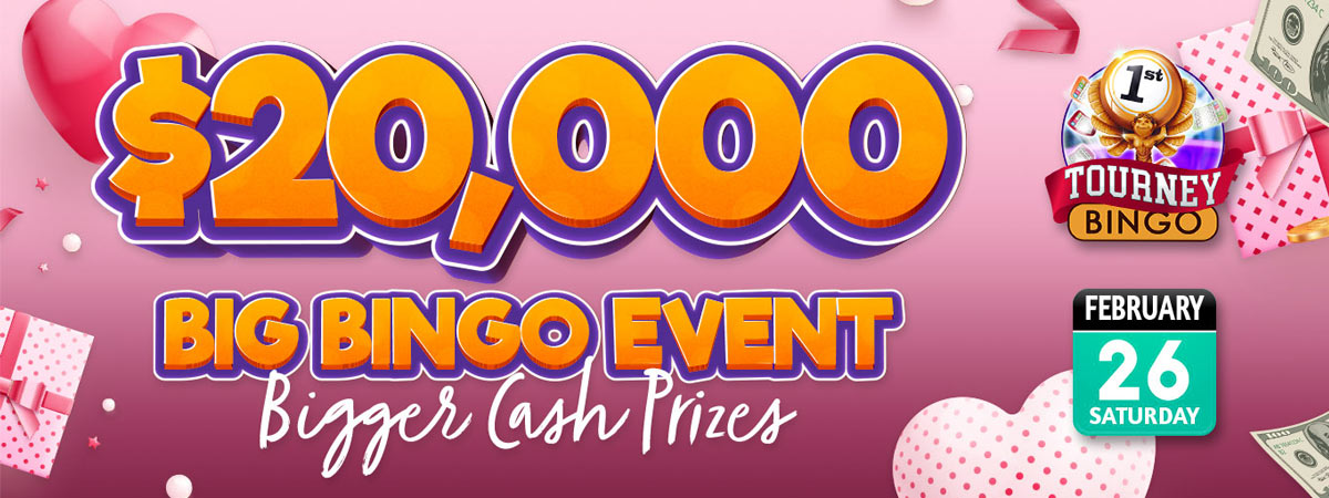 Win $10,000 in the $20,000 Big Bingo Event