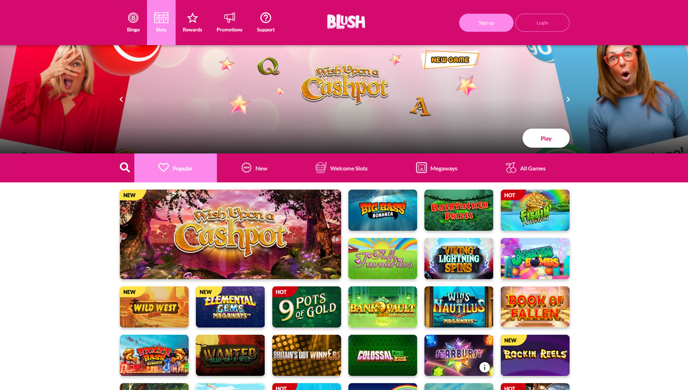 Blush Bingo slots