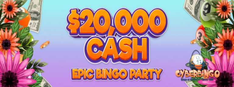 20,000 Cash Big Bingo Event at Cyber Bingo