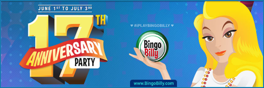 Bingo Billy – 17th Anniversary Raffles