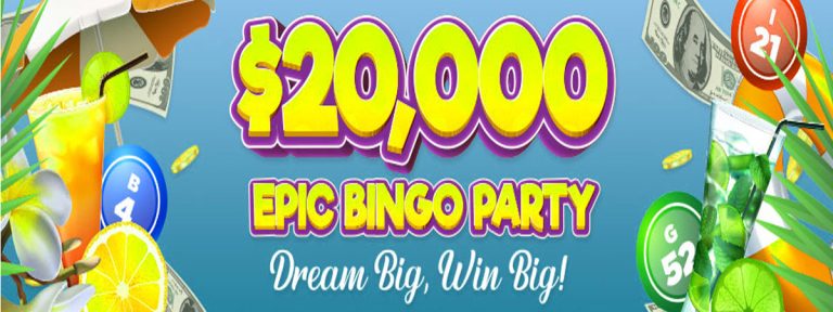 Win $10,000 in our $20,000 Epic Bingo Party