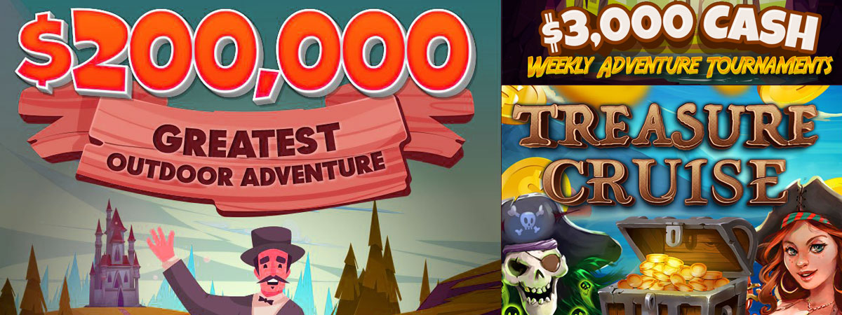 $3,000 CASH Weekly Adventure Tournaments