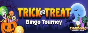 Win $1,400 CASH in CyberBingo's Weekly Trick or Treat Bingo Tourney