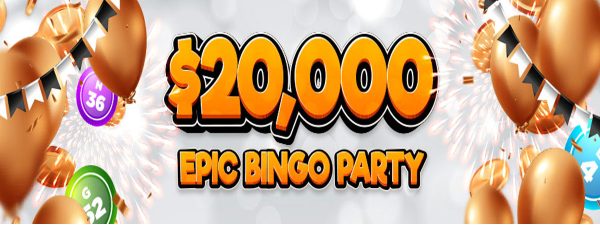 Win $10,000in our $20,000 Epic Bingo Party January 2023