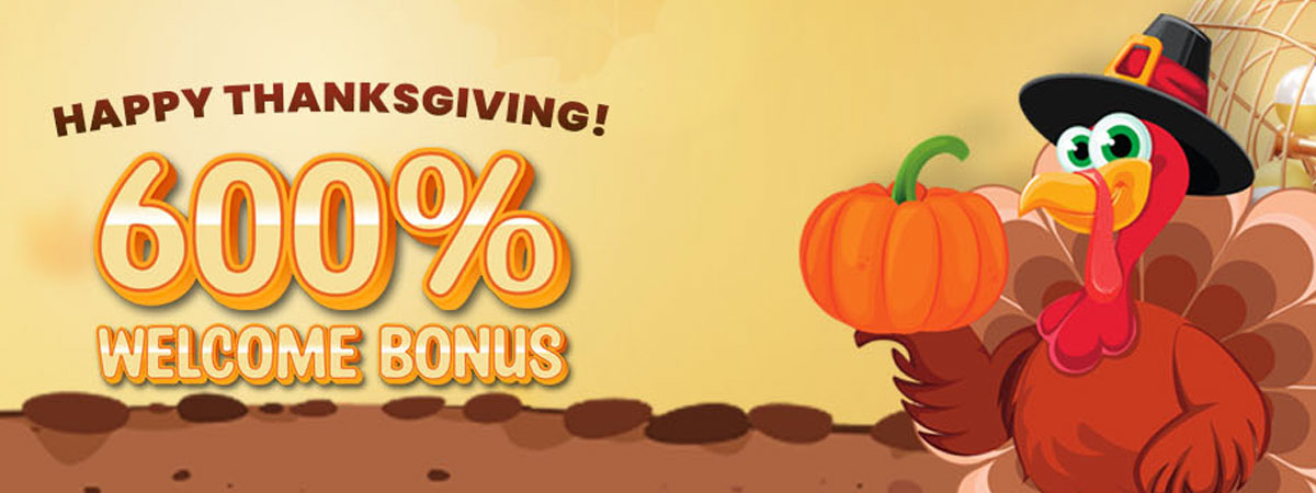 600% Thanksgiving Welcome Bingo Bonuses