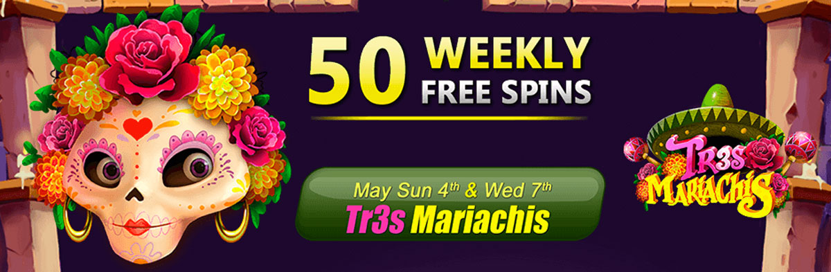 50 Free Spins Limited Time Only