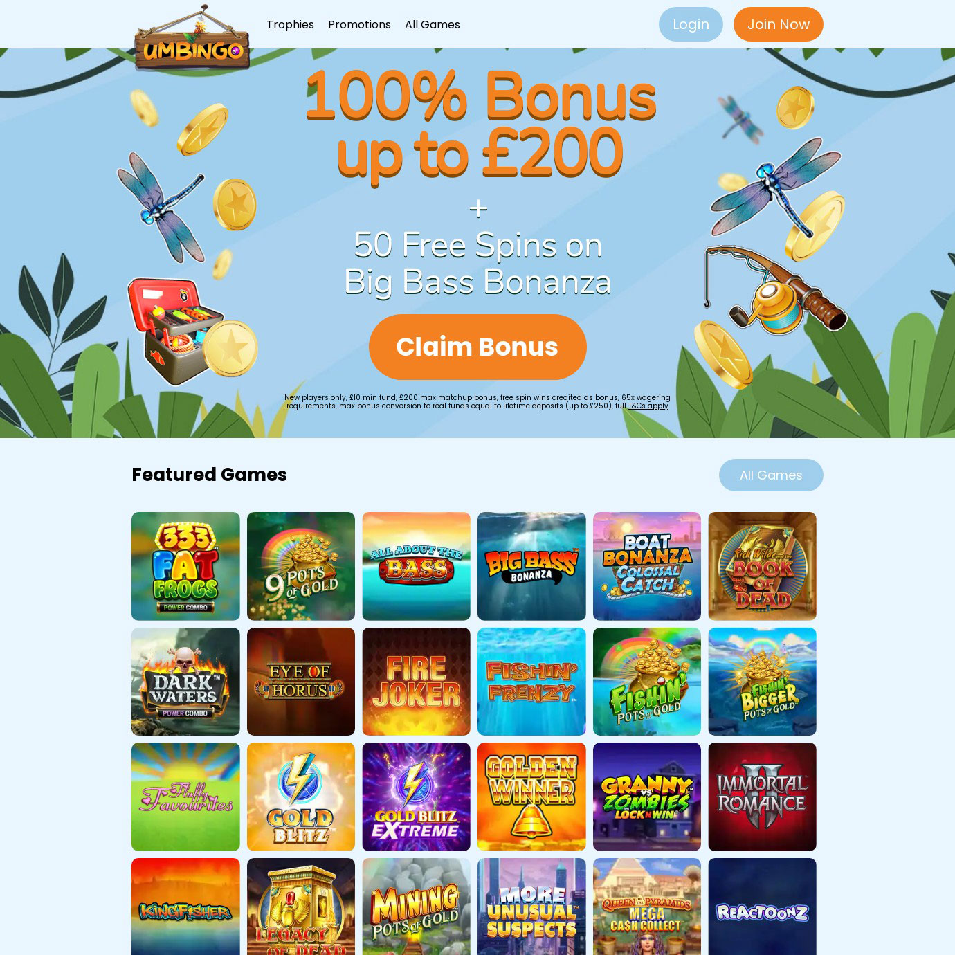 500 Free Spins Bonus from Umbingo