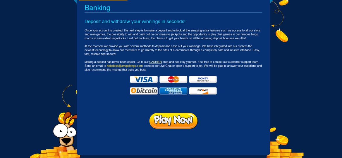 Deposit Funds into your Player Account