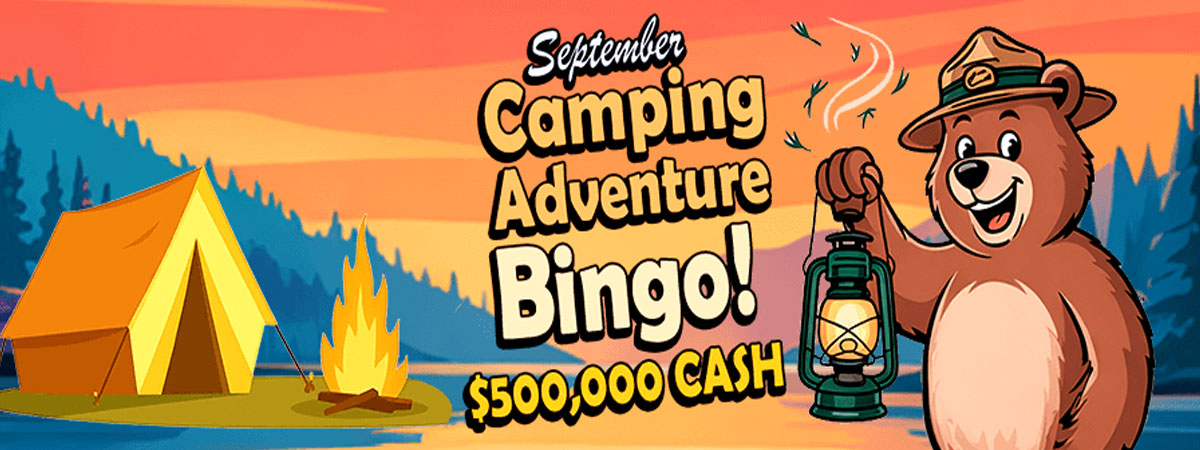 September Camping Adventure Bingo