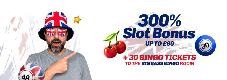 UK Bingo is offering new players a 300% slot bonus