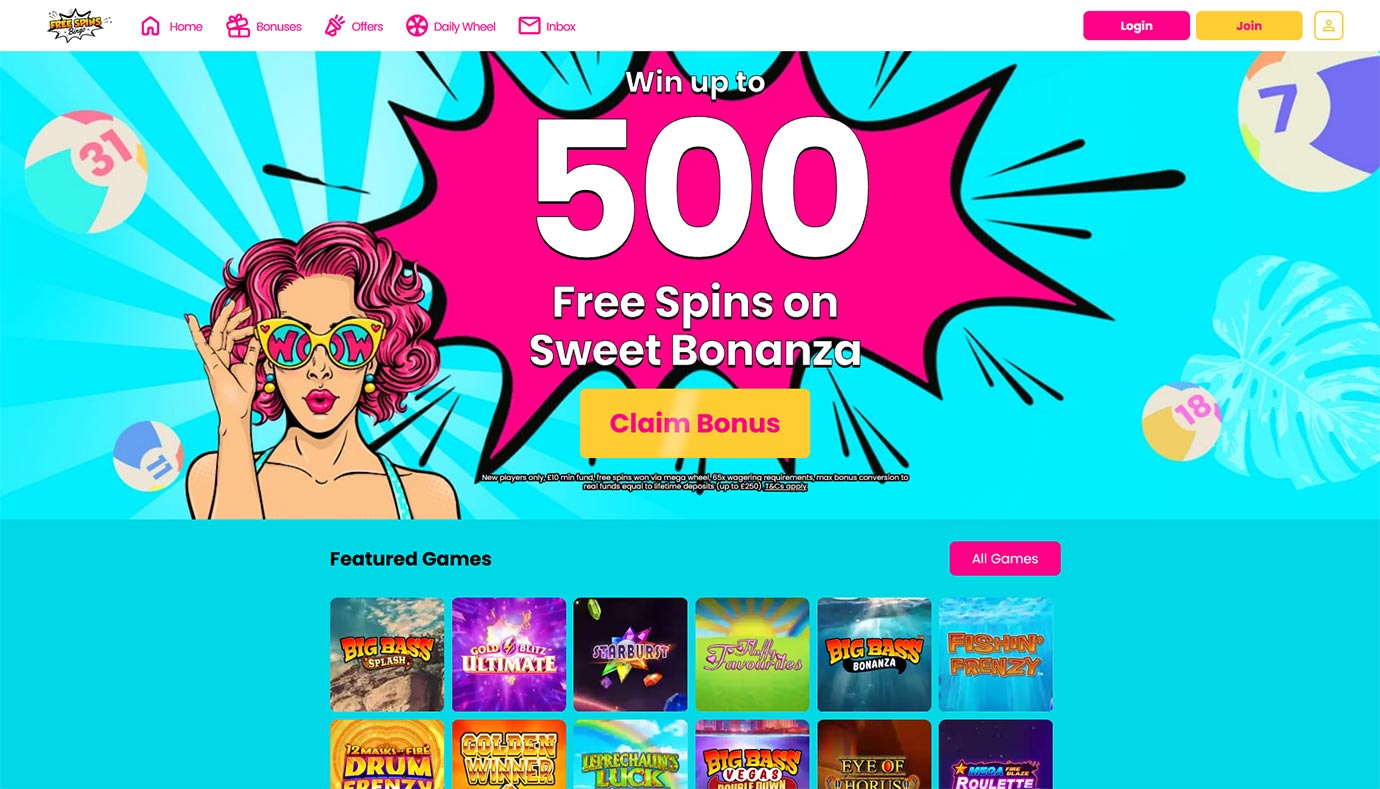 Free Spins Bingo