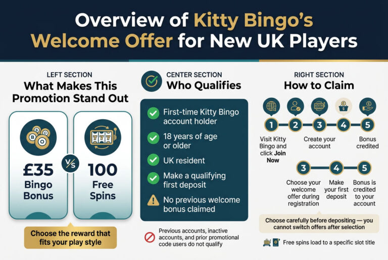 Kitty Bingo offers £35 Bingo Bonus or 100 Free Spins: Which Should You Pick?